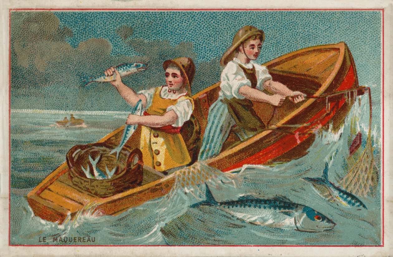 Makrilli (chromolitho) tekijältä French School