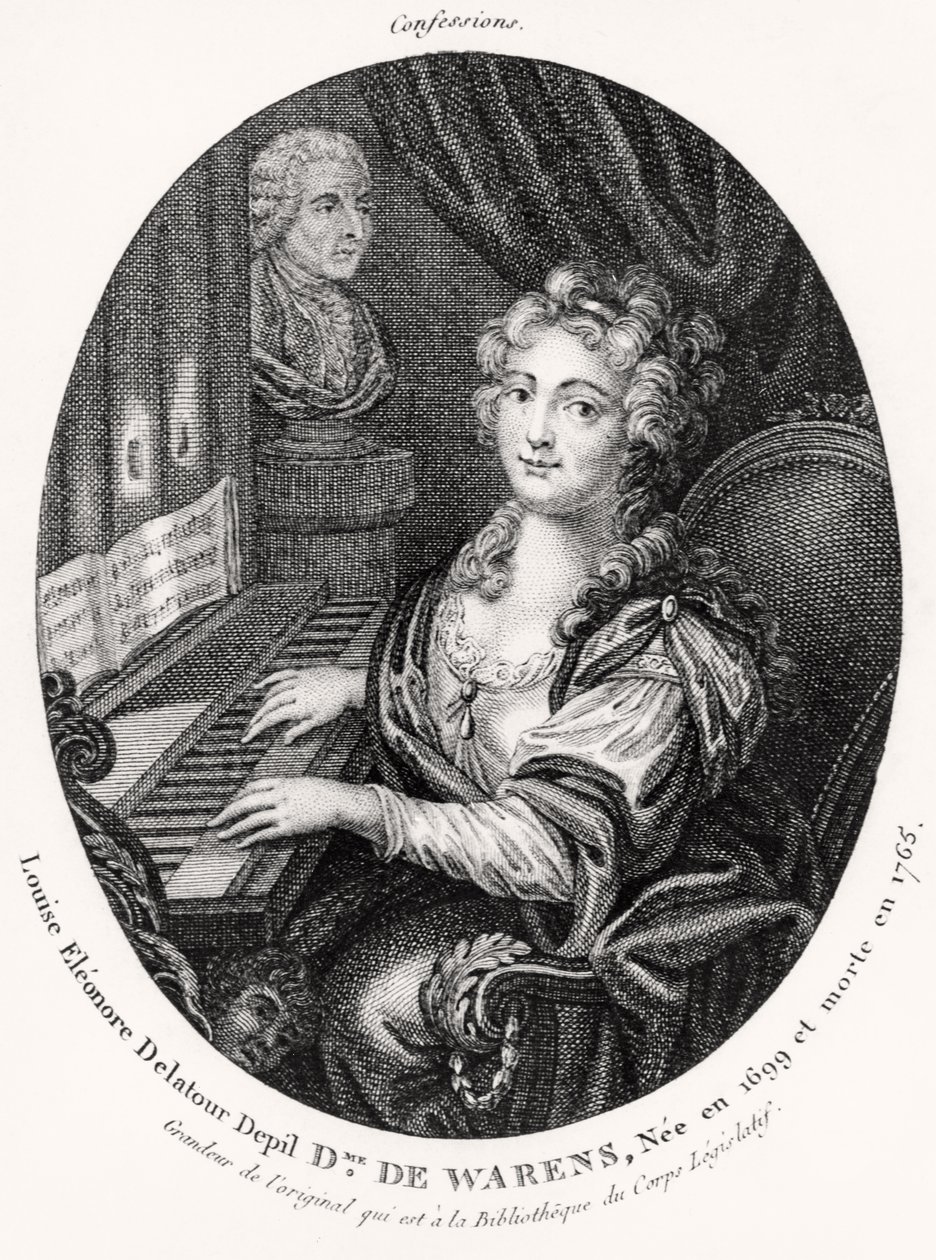 Madame de Warens, n. 1789 (kaiverrus) tekijältä French School