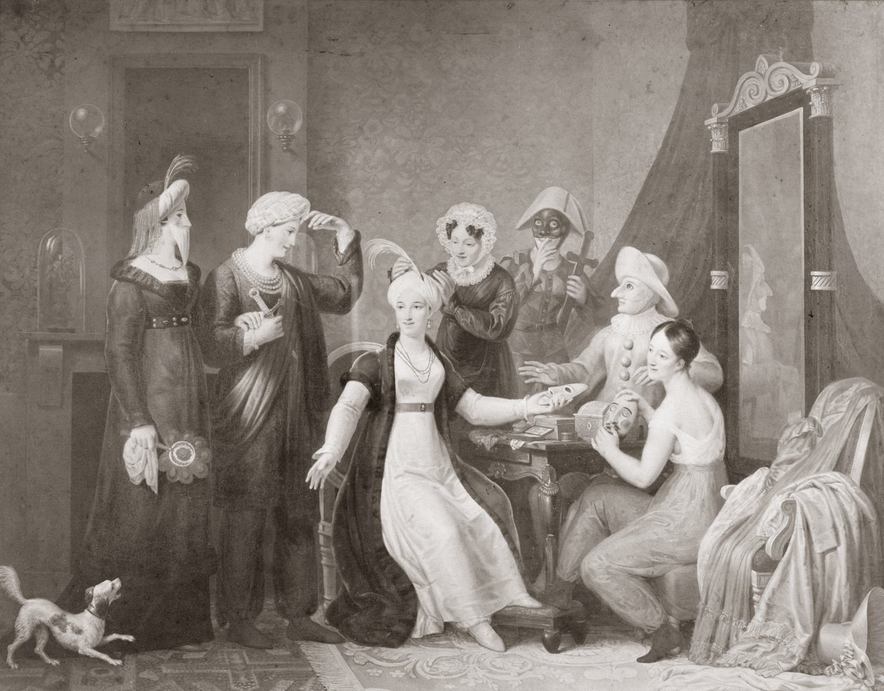 Mademoiselle Mars (1779-1847) elokuvassa Kolme sultaana tekijältä French School