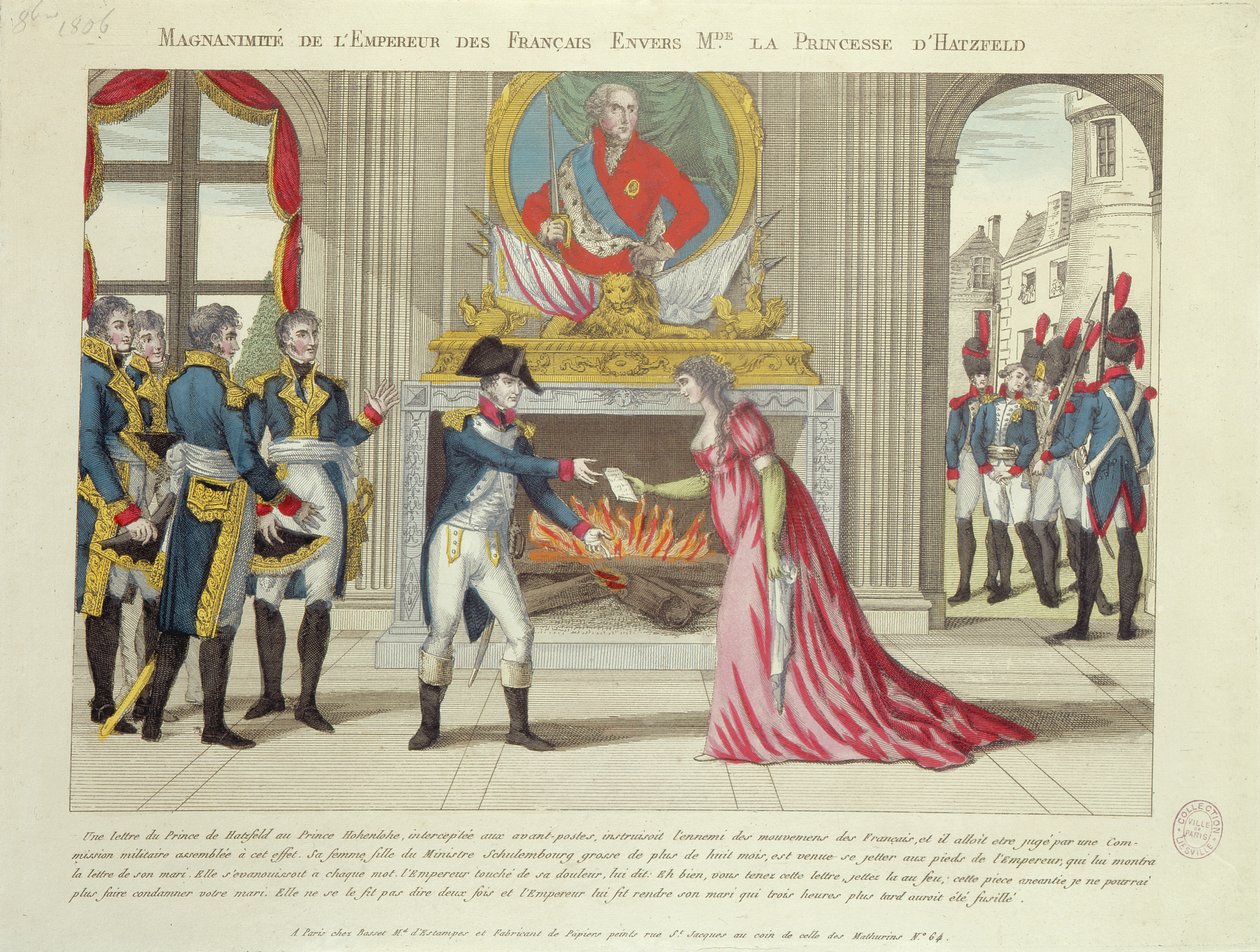 Keisari Napoleonin suurmielisyys Hatzfeldin prinsessaa kohtaan, 1806 tekijältä French School