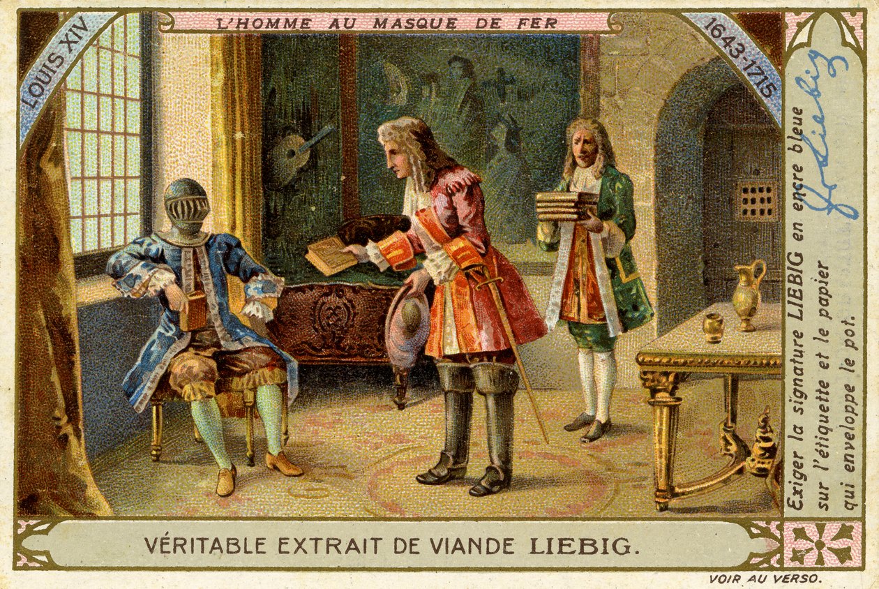 Mies rautanaamarissa, Ludvig XIV:n valtakausi, Liebig-kortti tekijältä French School