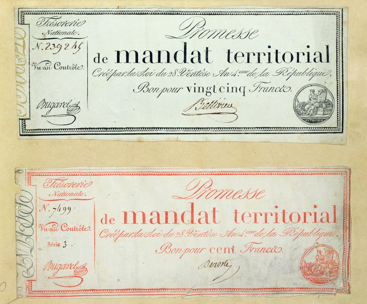 Alueelliset valtuutukset, n. 1796 tekijältä French School