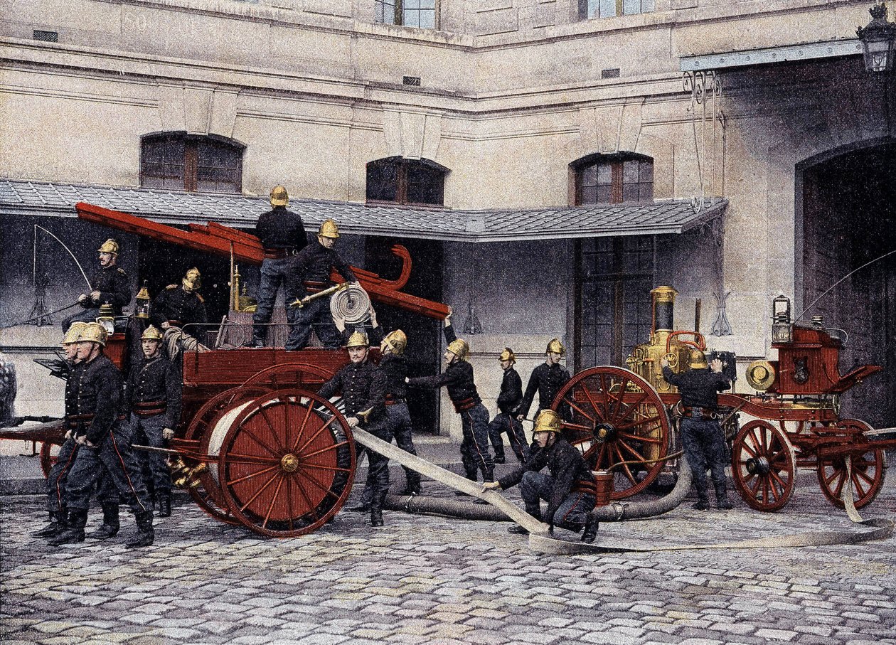 Pariisin palomiesten yleiset liikkeet - "Album militairessa"" - Palomiehet tekijältä French School