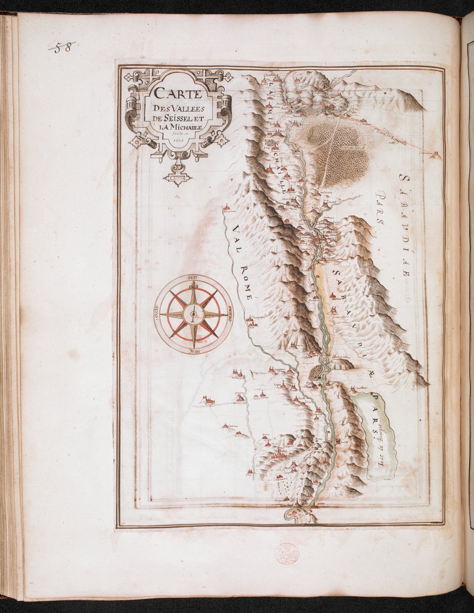 La Michaille Valléen kartta, 
