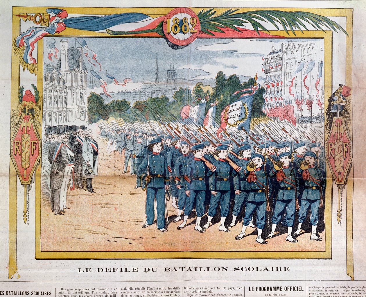 Koulupataljoonien marssi 14. heinäkuuta 1882 tekijältä French School