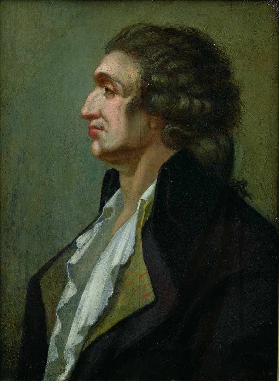 Marie Jean Antoine Nicolas de Caritat (1743-94) Marquis de Condorcet (öljy kankaalle) tekijältä French School