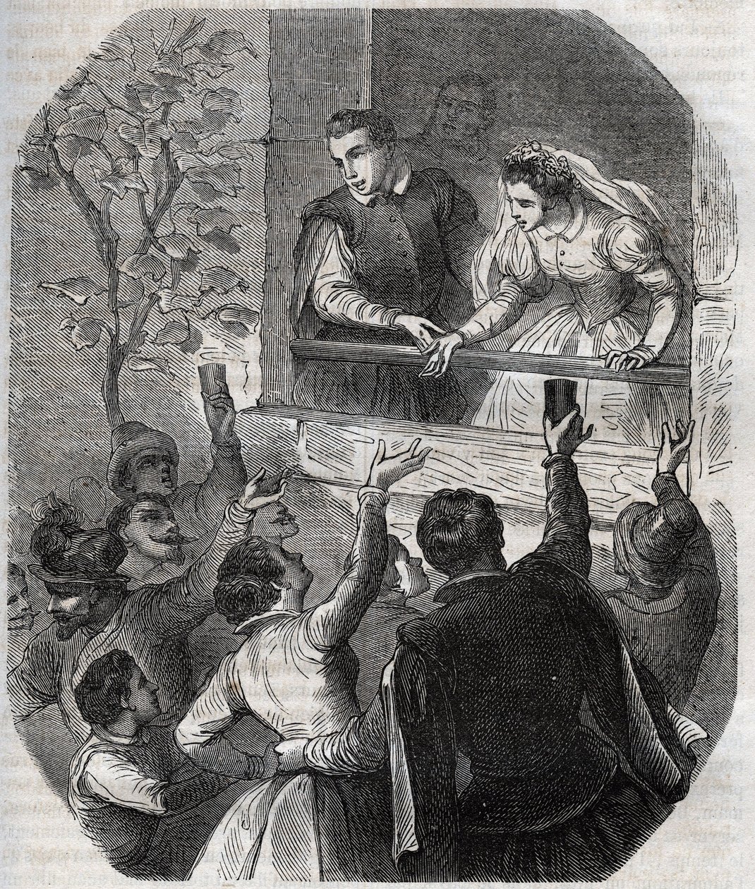 Martin Guerren (noin 1524) ja Bertrande de Rolsin avioliitto Artigatissa (Ariege) 15. toukokuuta 1539. Henry de Kockin (1819-1892) kaiverrus vuodelta 1871 teokseen "Histoire Des Cocuses Celebres". tekijältä French School
