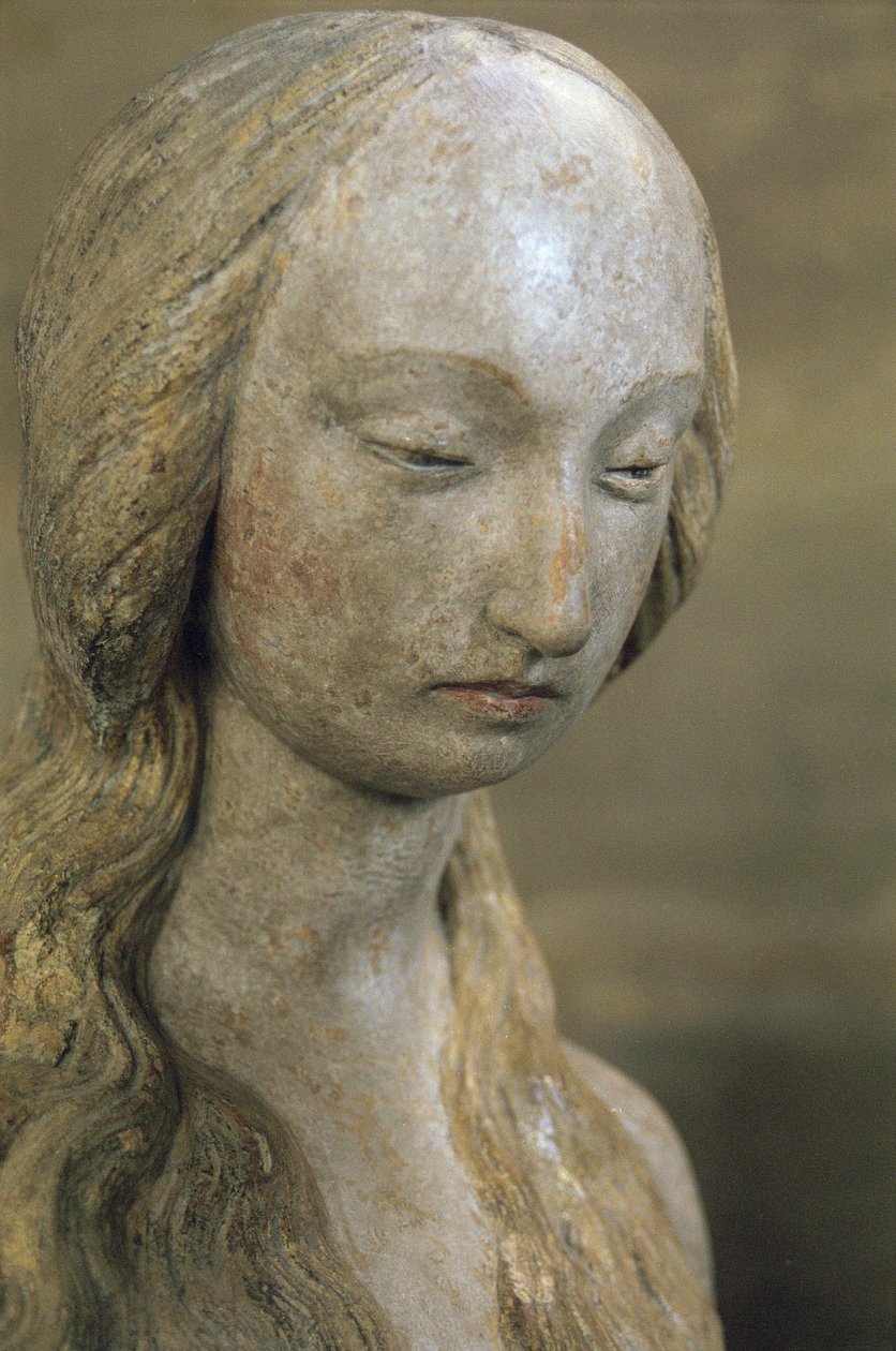 Maria Magdaleena, 1400-luvun loppu (monivärinen kivi) (katso myös 248111, 248112 ja 252686) tekijältä French School