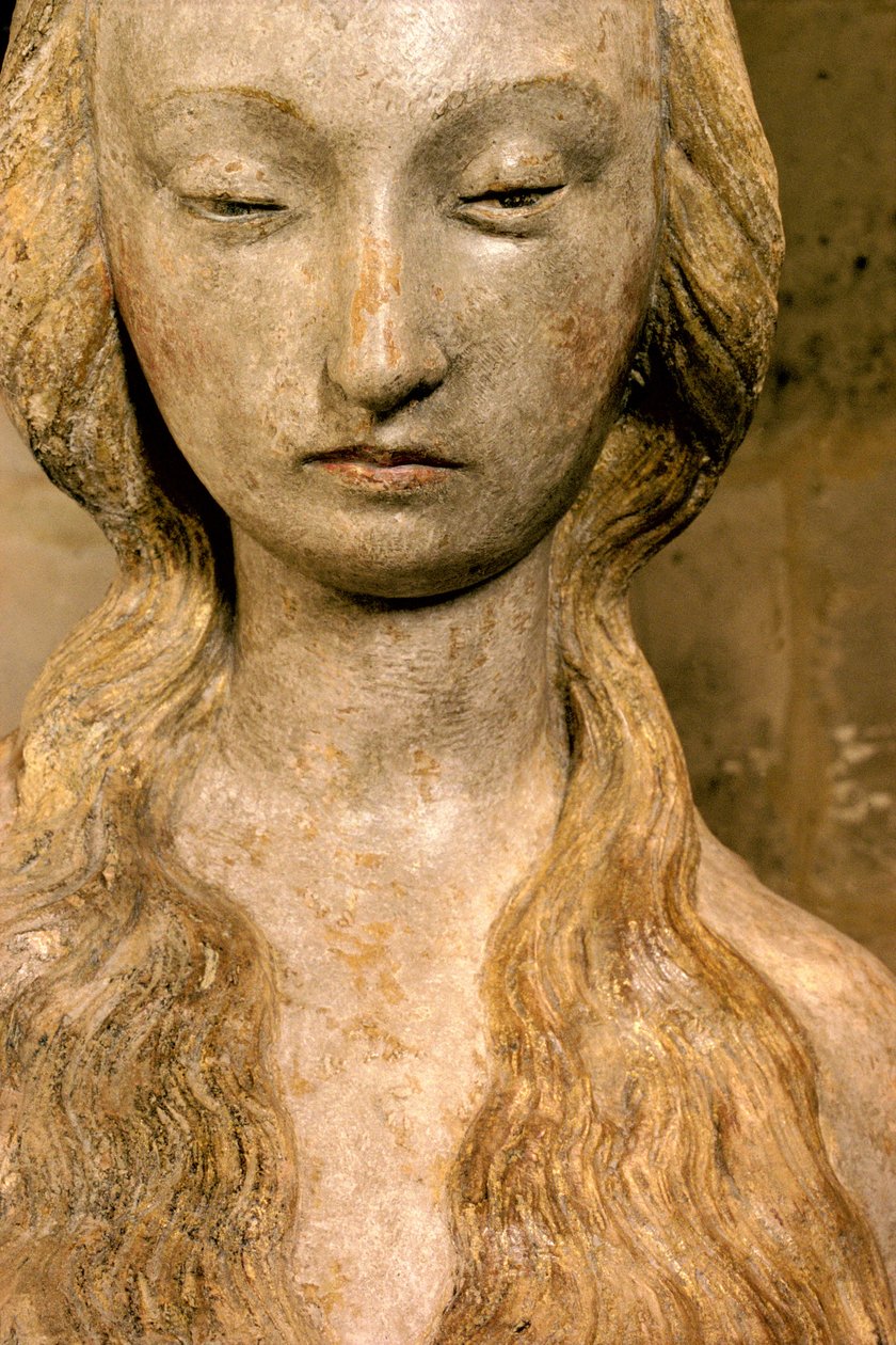 Maria Magdaleena, 1400-luvun loppu (monivärinen kivi) (katso myös 248111, 252685 ja 252686) tekijältä French School