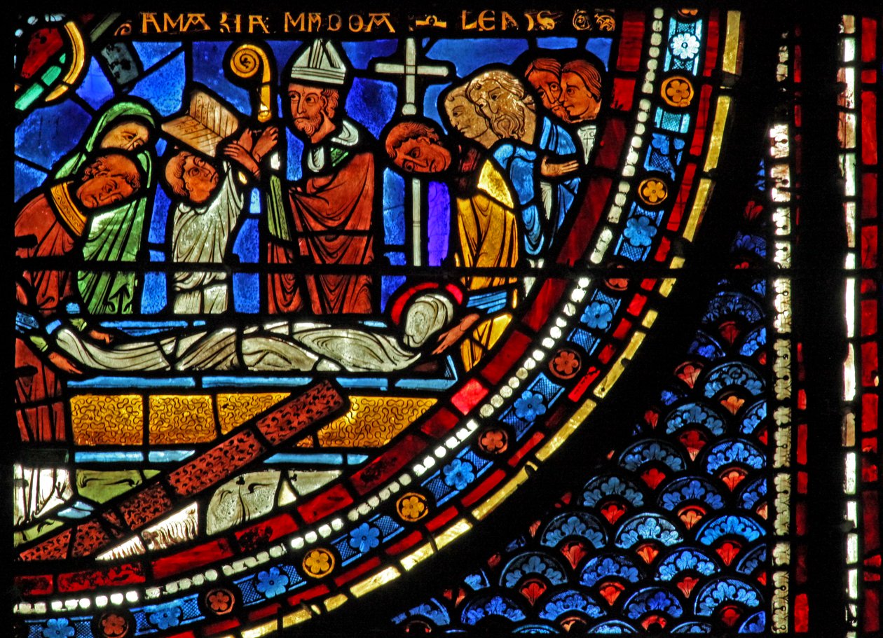 Maria Magdaleena -ikkuna: Magdalan Marian hautaus (w46) tekijältä French School