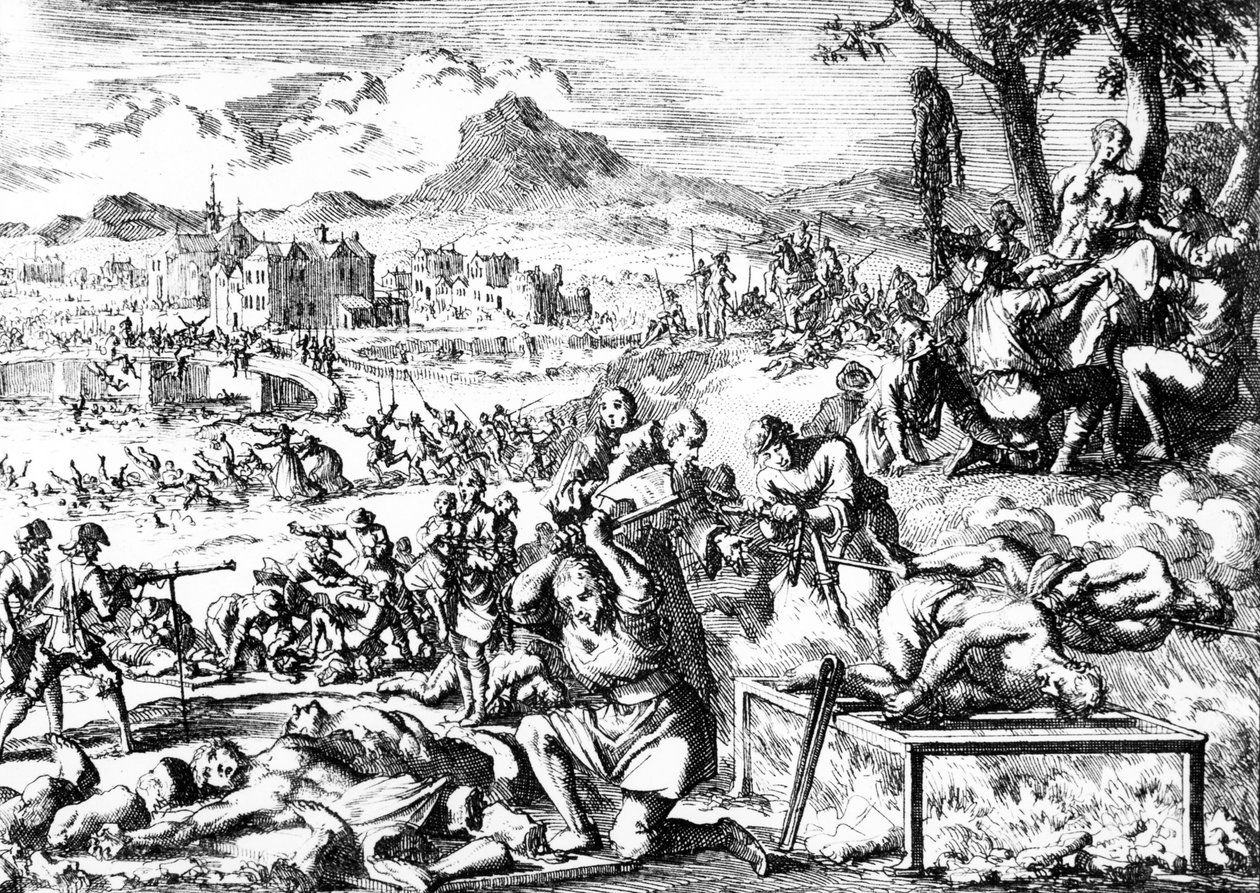Verilöyly Irlannissa vuonna 1644, noin 1685 tekijältä French School