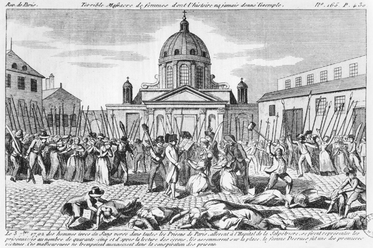 Naisten verilöyly Hopital La Salpetrieressa, 3. syyskuuta 1792 tekijältä French School