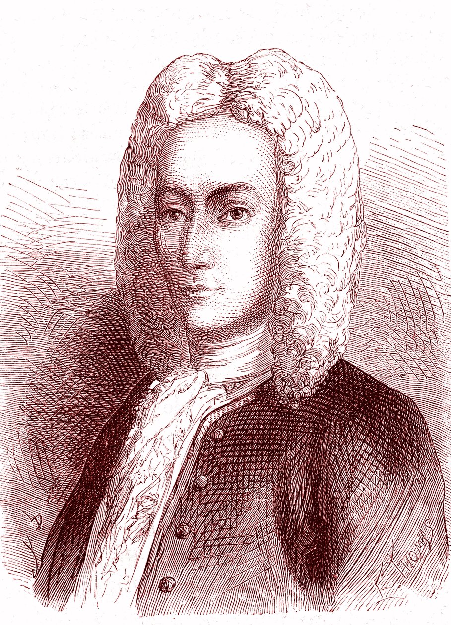 Mathieu DUTILH, ranskalainen fyysikko teki vuonna 1715 (sähkö, salamanvarsi). tekijältä French School