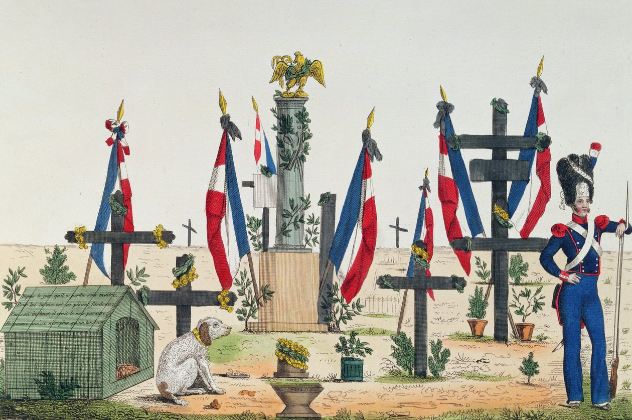 Medor, uskollinen Louvren koira, noin 1831 tekijältä French School
