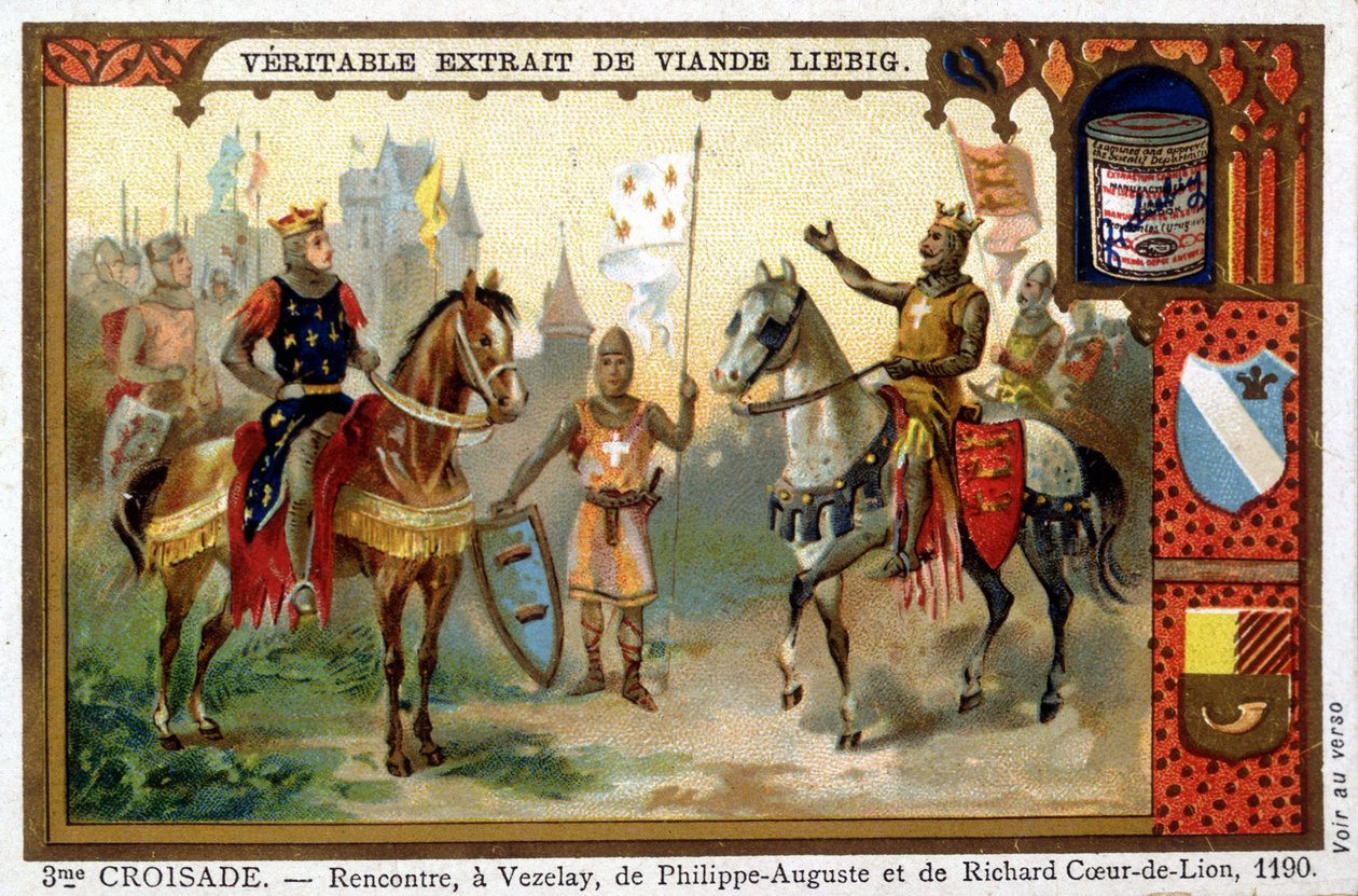 Philippe Augusten ja Richard Coeur de Lionin tapaaminen Vezelayssa tekijältä French School