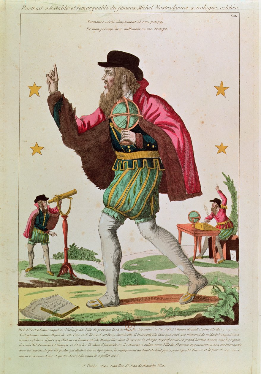 Michel Nostradamus (1503-66) tekijältä French School