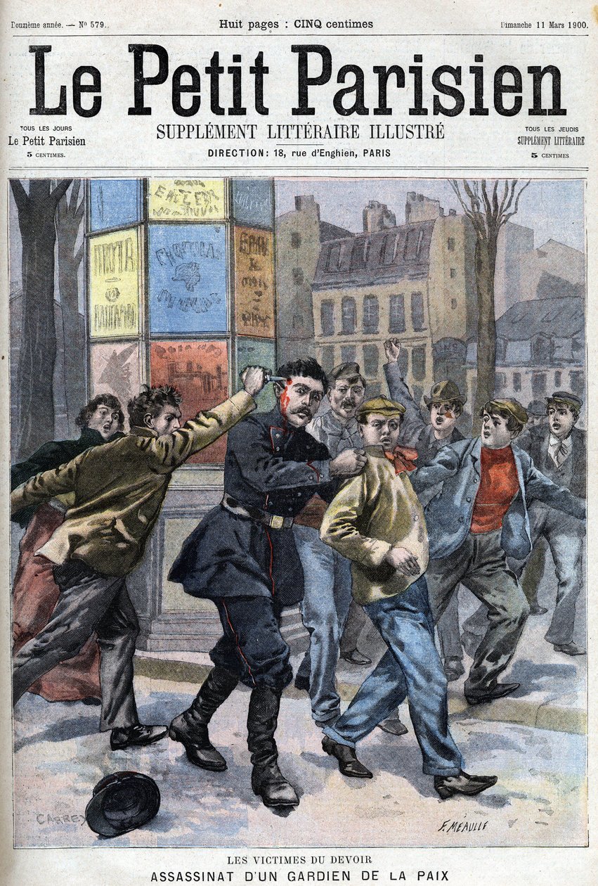 Sekalaista faktaa: Rauhanturvaajan salamurha Pariisin rue Vergniaudilla vuonna 1900 - "Le petit Parisien" tekijältä French School