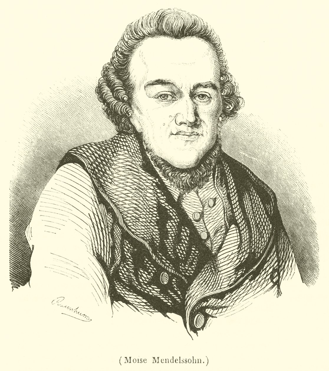 Moise Mendelssohn (kaiverrus) tekijältä French School