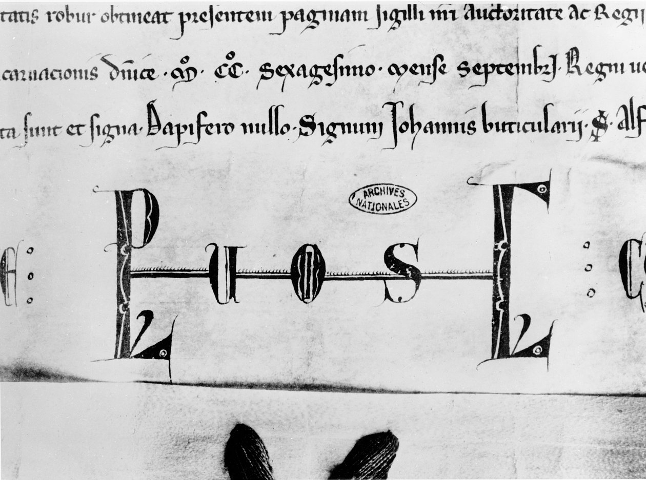 Ludvig IX:n monogrammi (pergamentti) tekijältä French School
