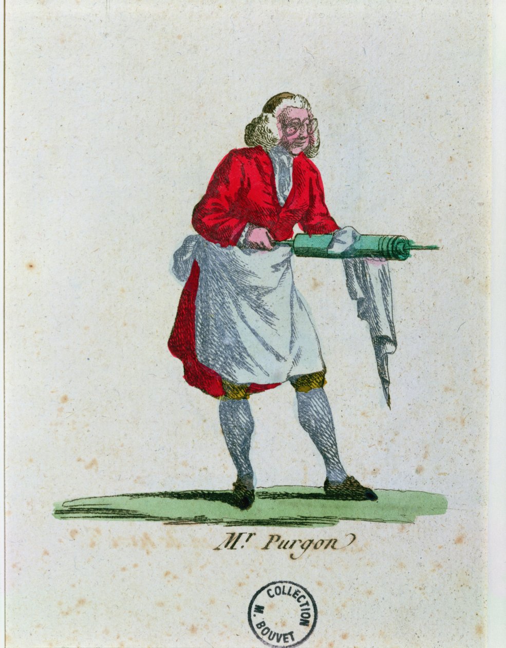 Monsieur Purgon, Molieren Le Malade Imaginairesta (1622-73) tekijältä French School