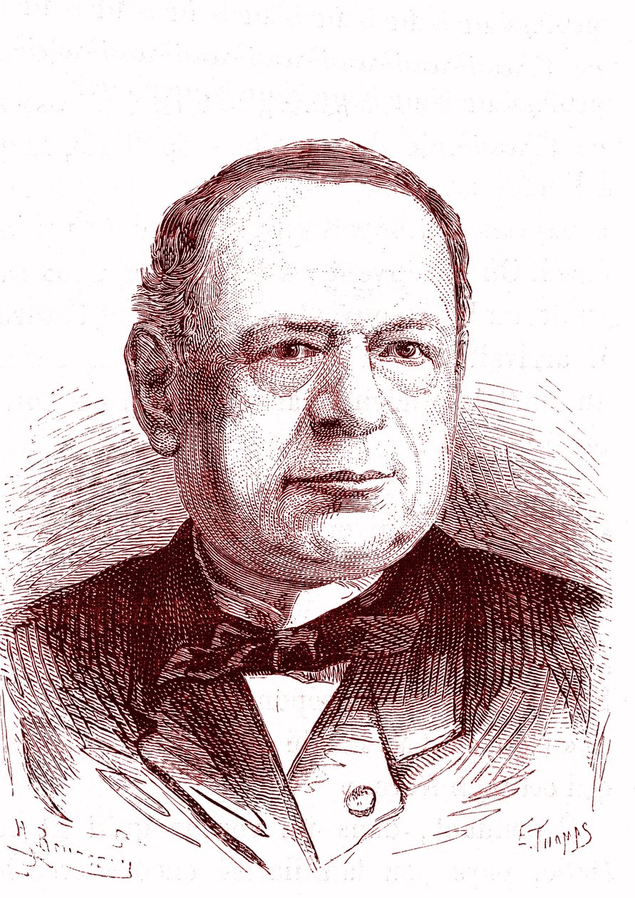 Moritz Hermann Von Jacobi (1801-1874), venäläinen insinööri ja fyysikko (galvanointi, sähkömoottorit). Kaiverrus 1867 tekijältä French School