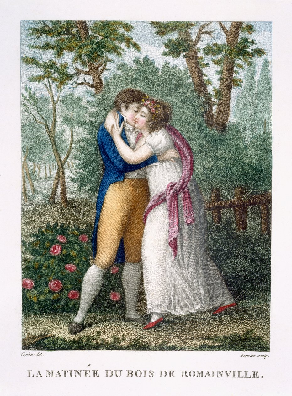 Aamu Bois de Romainvillessä, noin 1816 tekijältä French School