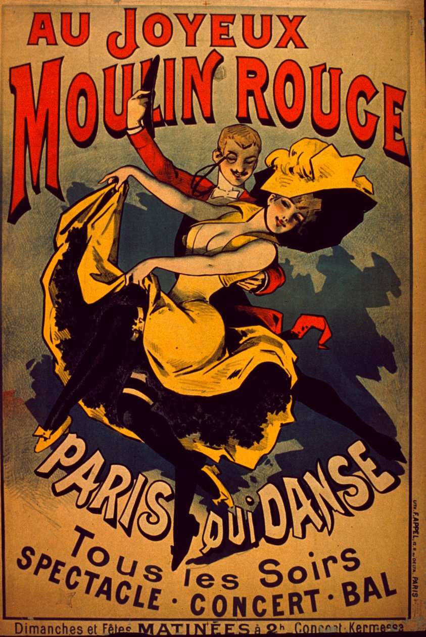 Moulin Rouge, 1890-99 tekijältä French School