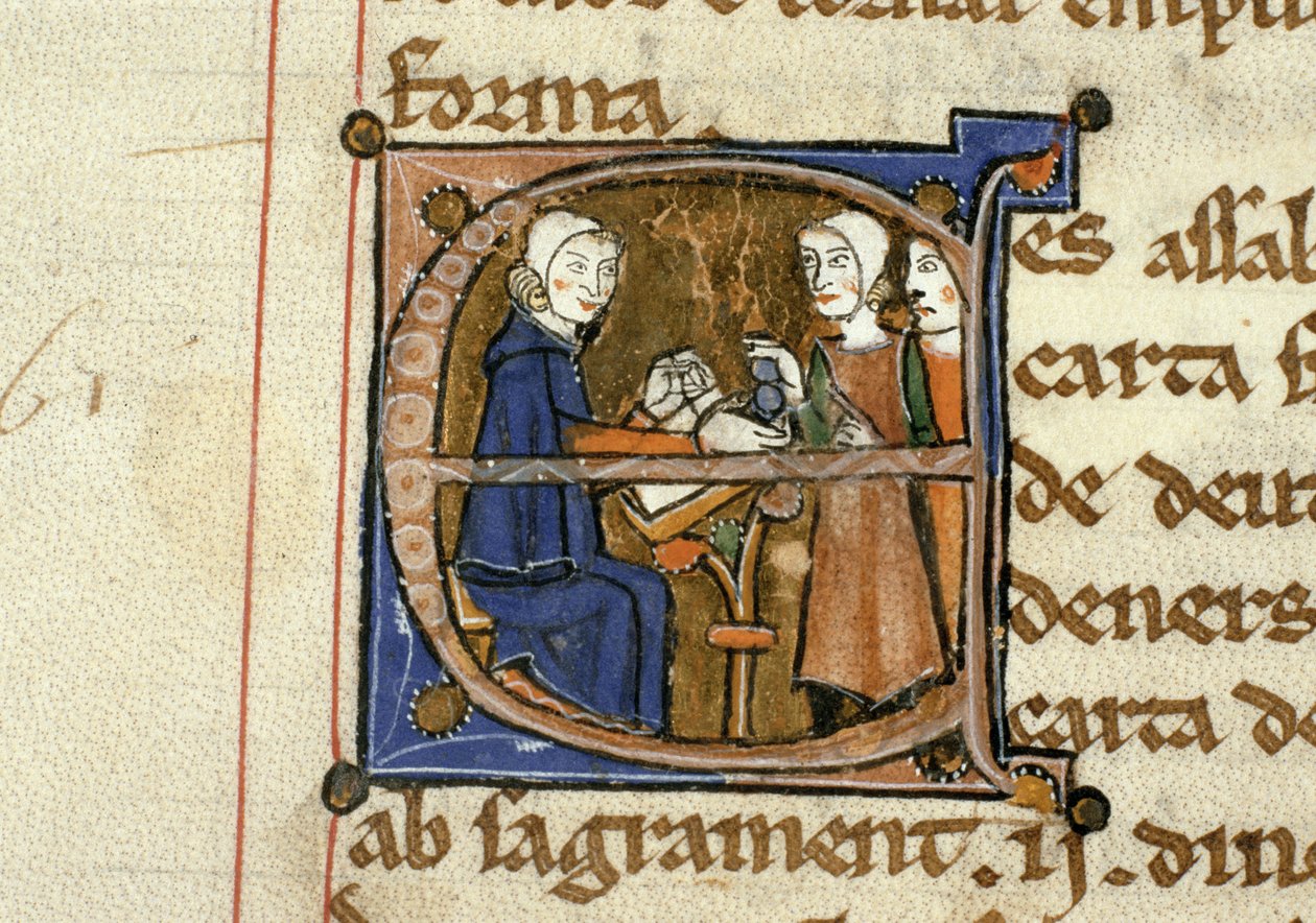 Ms.41 f.82v Verojen maksaminen, Livre Juratiore dAgen tekijältä French School