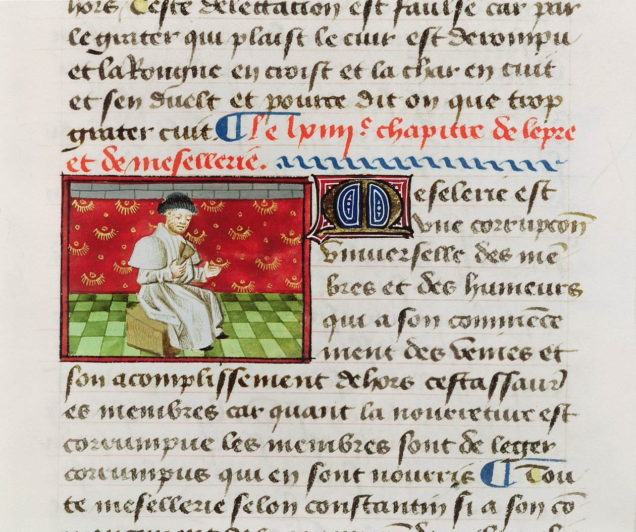 Ms.Fr.22532 Fol.118 Leper, Barthelemy lAnglaisin teosten ominaisuuksien kirjasta tekijältä French School