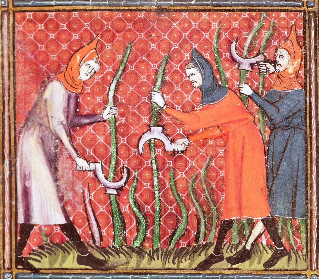 Ms 1044 f.120 Cutting Trees, Ovide Moralisesta kirjoittanut Chretien Legouais tekijältä French School
