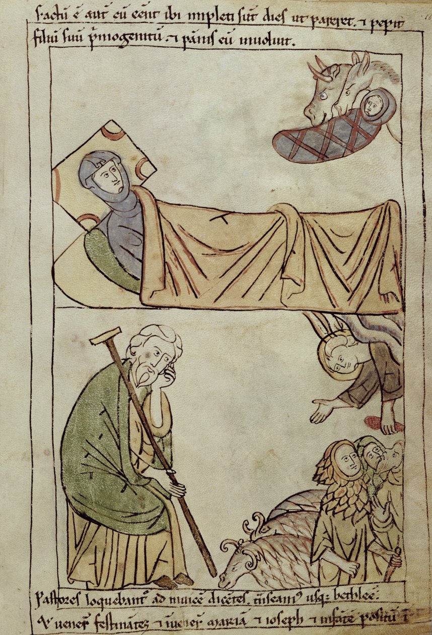 Ms 108 fol.168 Syntymä, Raamatusta tekijältä French School