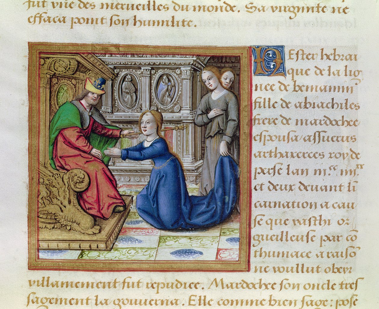 Ms 17 Esther, Lifes of Famous Women, n. 1505 tekijältä French School