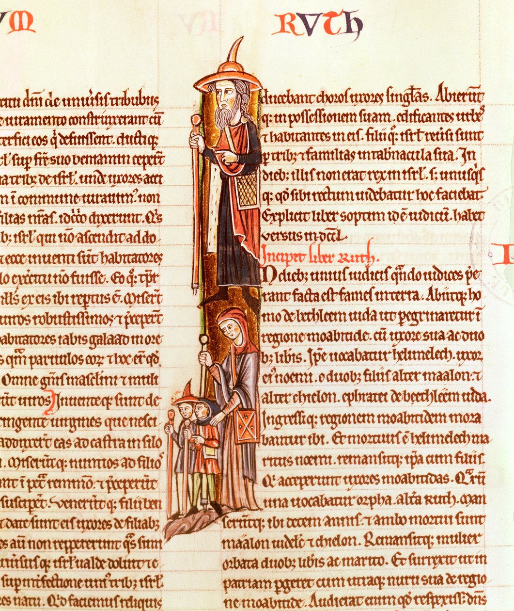 Ms 21 fol.97 Ruth and Boas, Raamatusta tekijältä French School