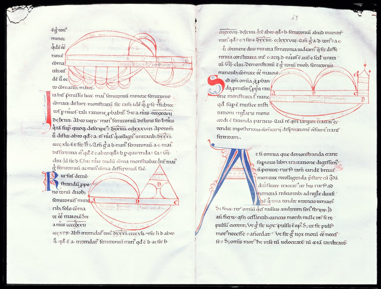 Ms 237 f.47-48 Musiikkivälit Boetiuss Musical contractista tekijältä French School
