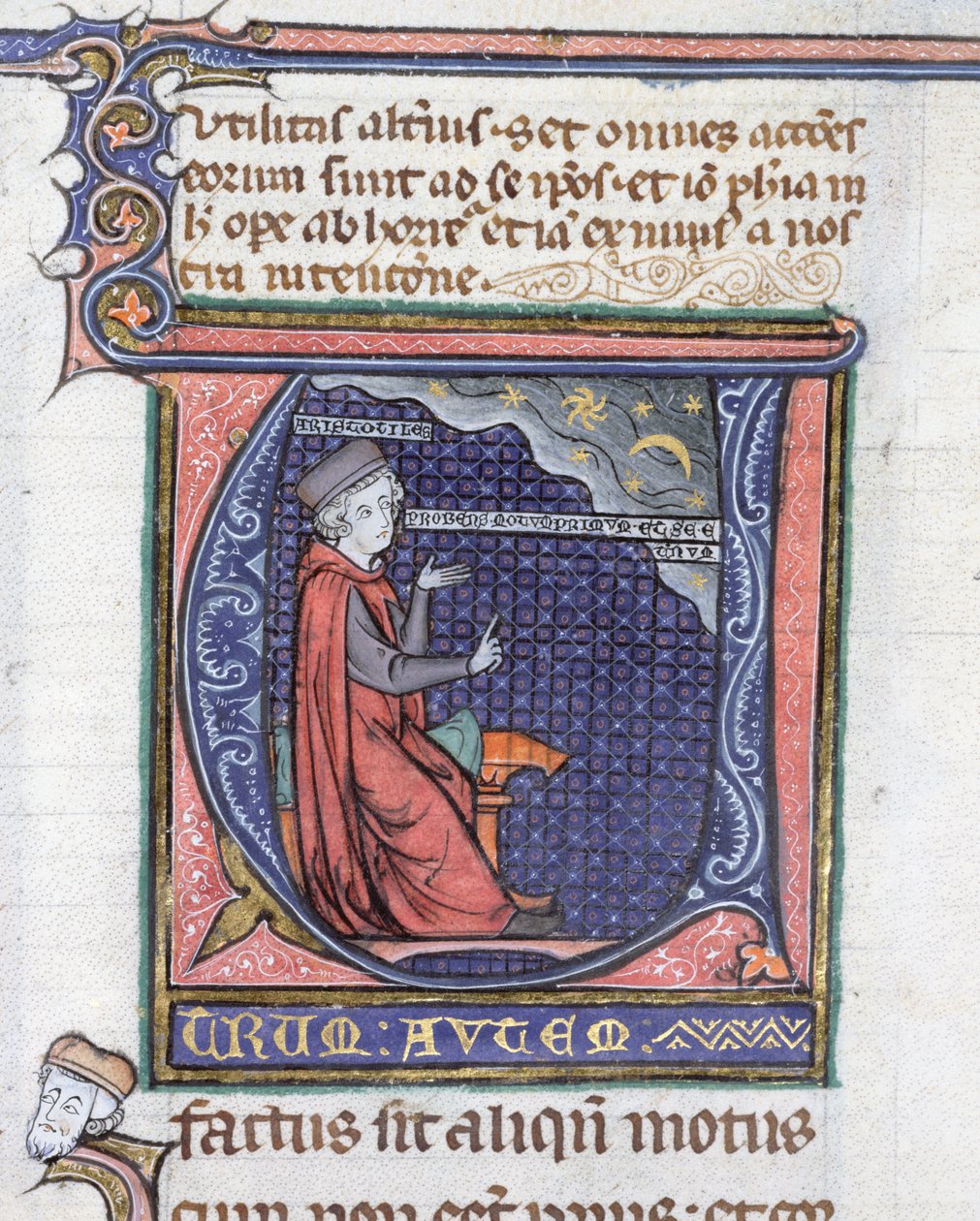 Ms 3469 Valaistus fysiikasta, Aristoteles (384-322 eKr.) tekijältä French School