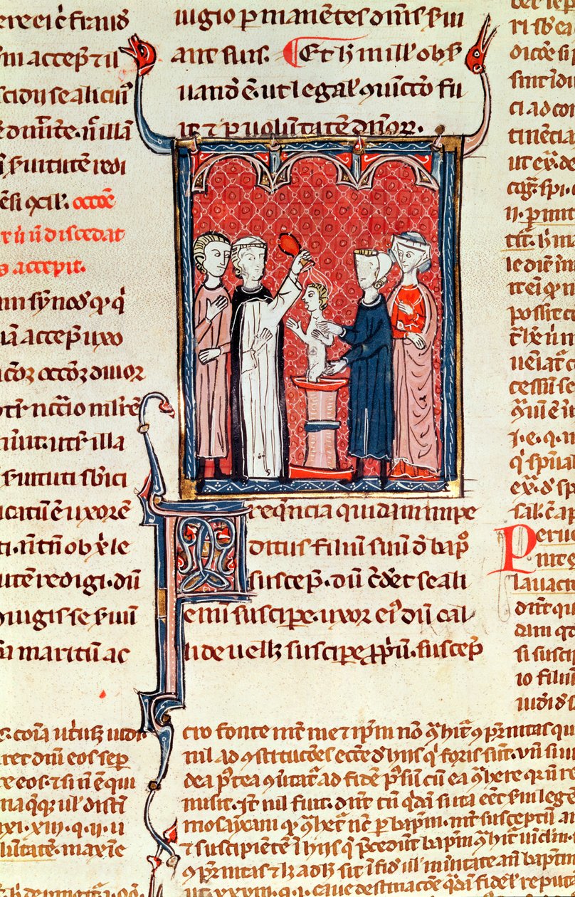 Ms 372 fol.161 Kastekohtaus, Decrets de Gratienista tekijältä French School