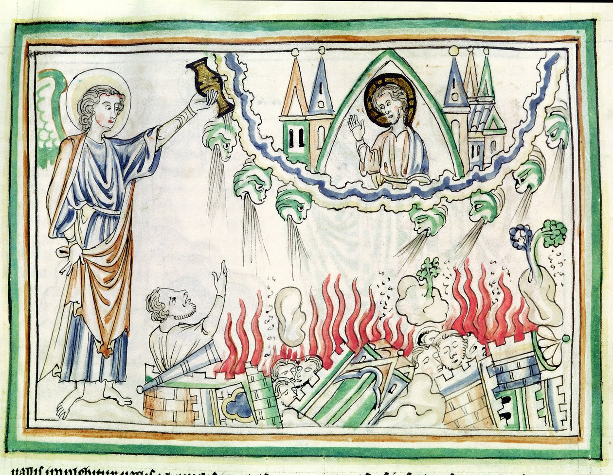 Ms 422 fol.77 Babylonin tuho tekijältä French School