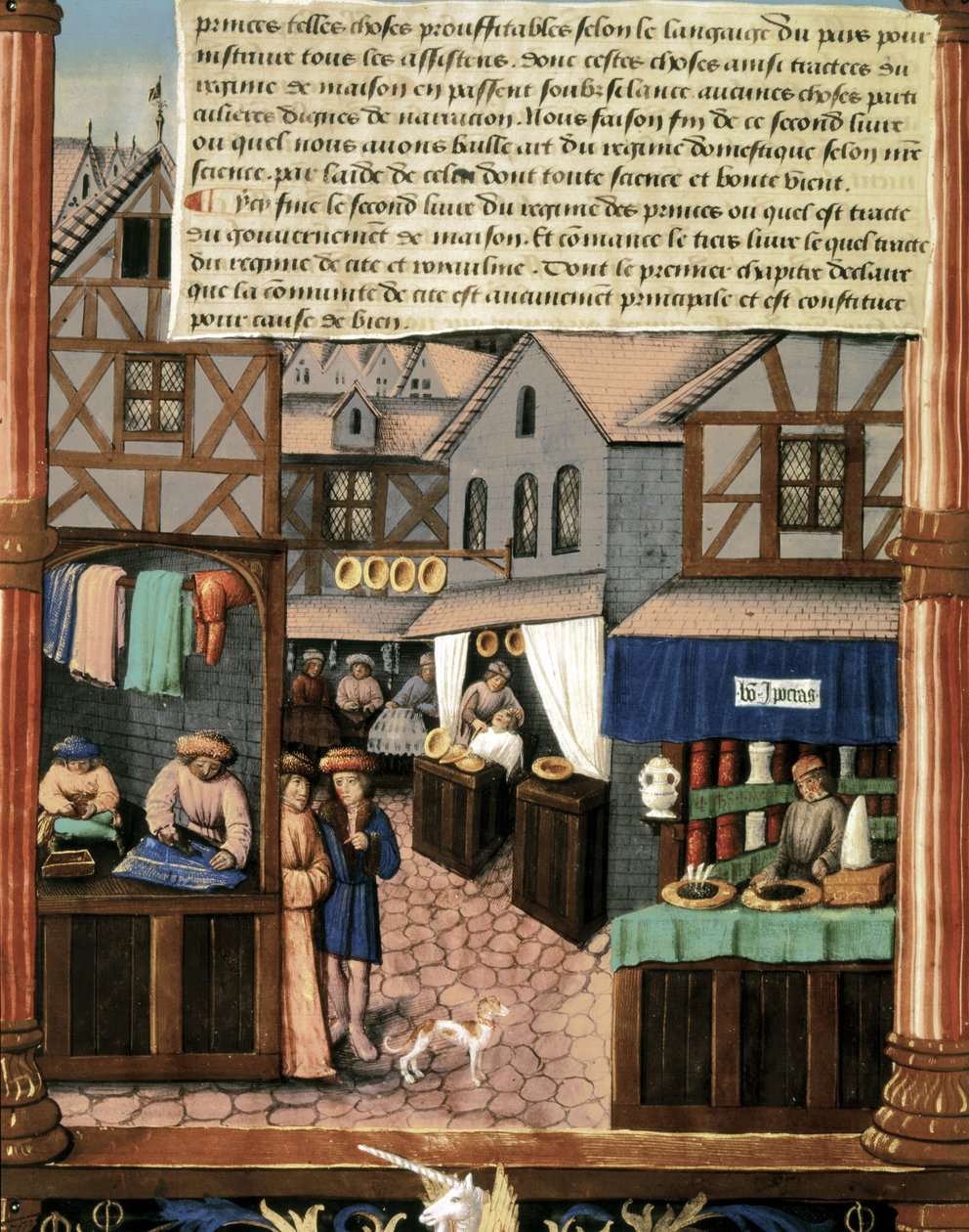 Ms 5062 fol.149v, sivu "Ruhtinaiden hallituksen kirjasta". tekijältä French School