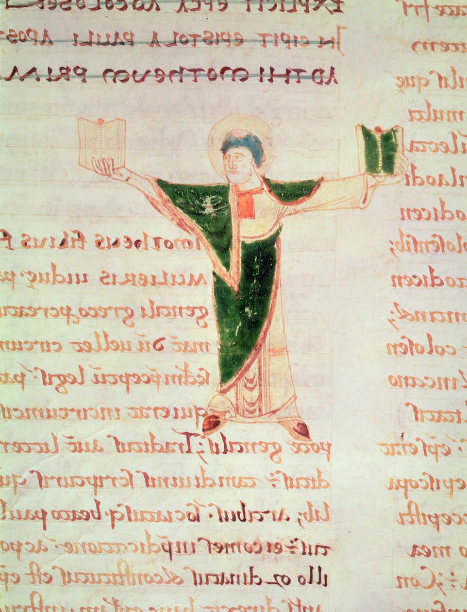 Ms 67 fol.188 Historioitu T-kirjain Pyhän Paavalin kirjeiden kommentista tekijältä French School