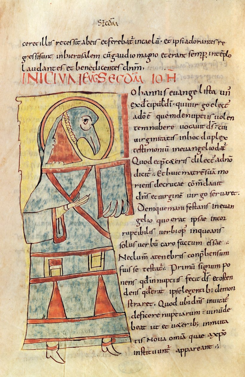 Ms 8 f.95v St. John the Evankelista tekijältä French School
