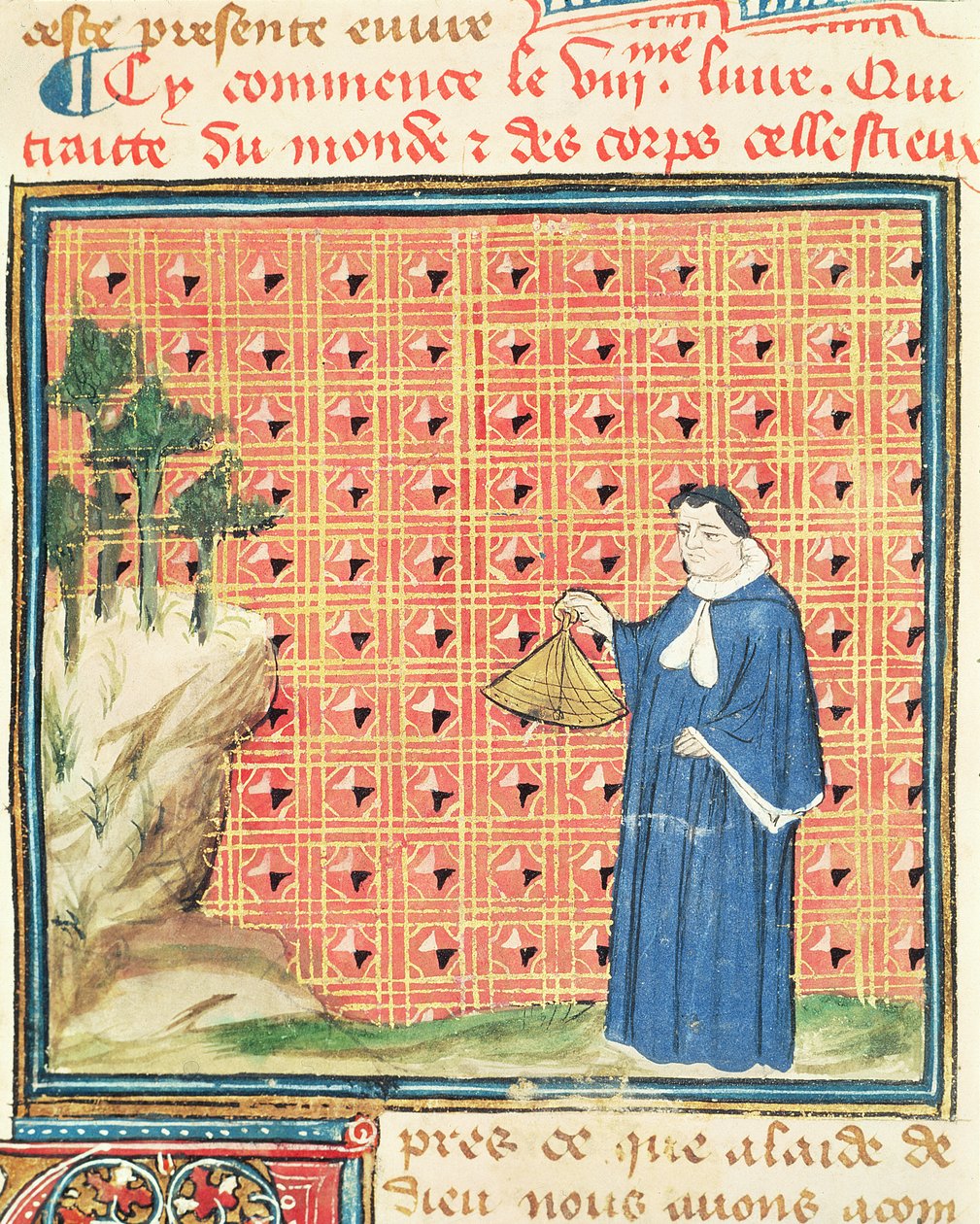 Ms 993 fol.130 Auringonpäiväntasaus, Jean Cordichonin teosten ominaisuuksien kirjasta tekijältä French School
