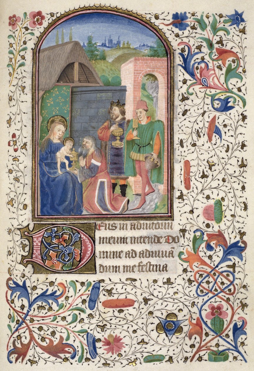 Ms Euing 4 f.49r The Wise Men, Glasgow Hoursista tekijältä French School