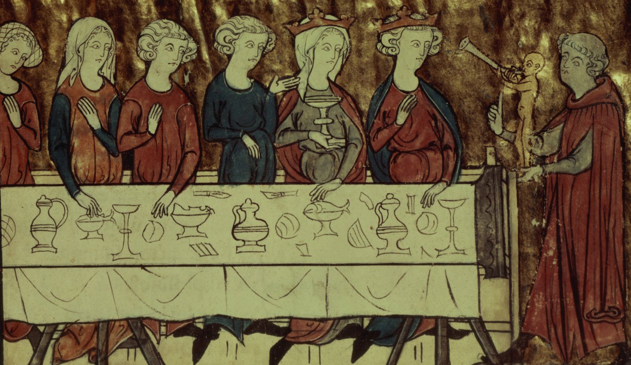 rouva Fr. 1633 f.4 Armenian kuninkaan Nubienin syntymäpäivä Girardin dAmiensin Le Conte de Meliacinista tekijältä French School