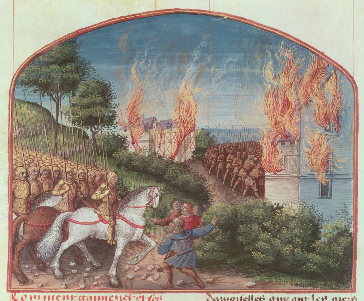 Ms Fr 91 Fol.87 Sivu Robert de Boronin Merlinin tarinasta, n. 1482-1489 tekijältä French School