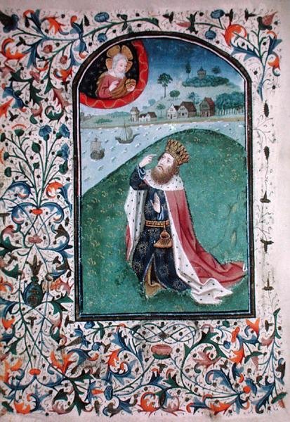 Ms Gen 288 f.131v Vision, c.1460 (vellum) tekijältä French School