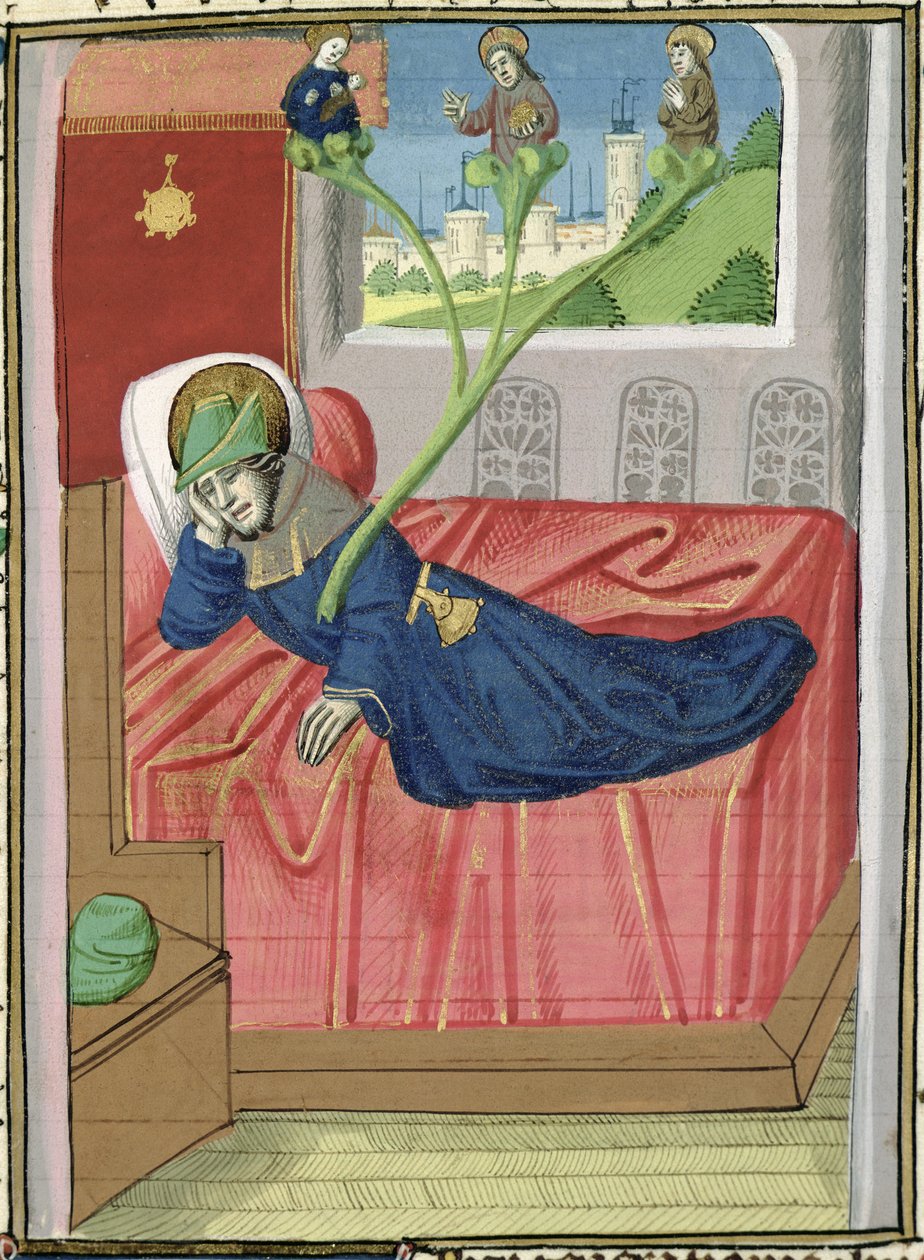 Ms H 7 fol.145r The Tree of Jesse, Jean XXII:n Raamatusta tekijältä French School
