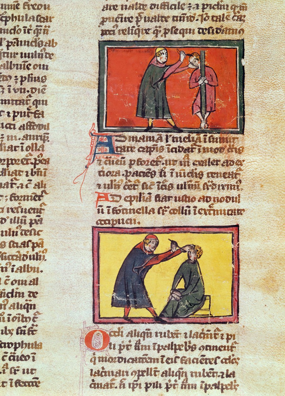 Ms H 89 fol.6 Surgery, Rogier de Salernen 