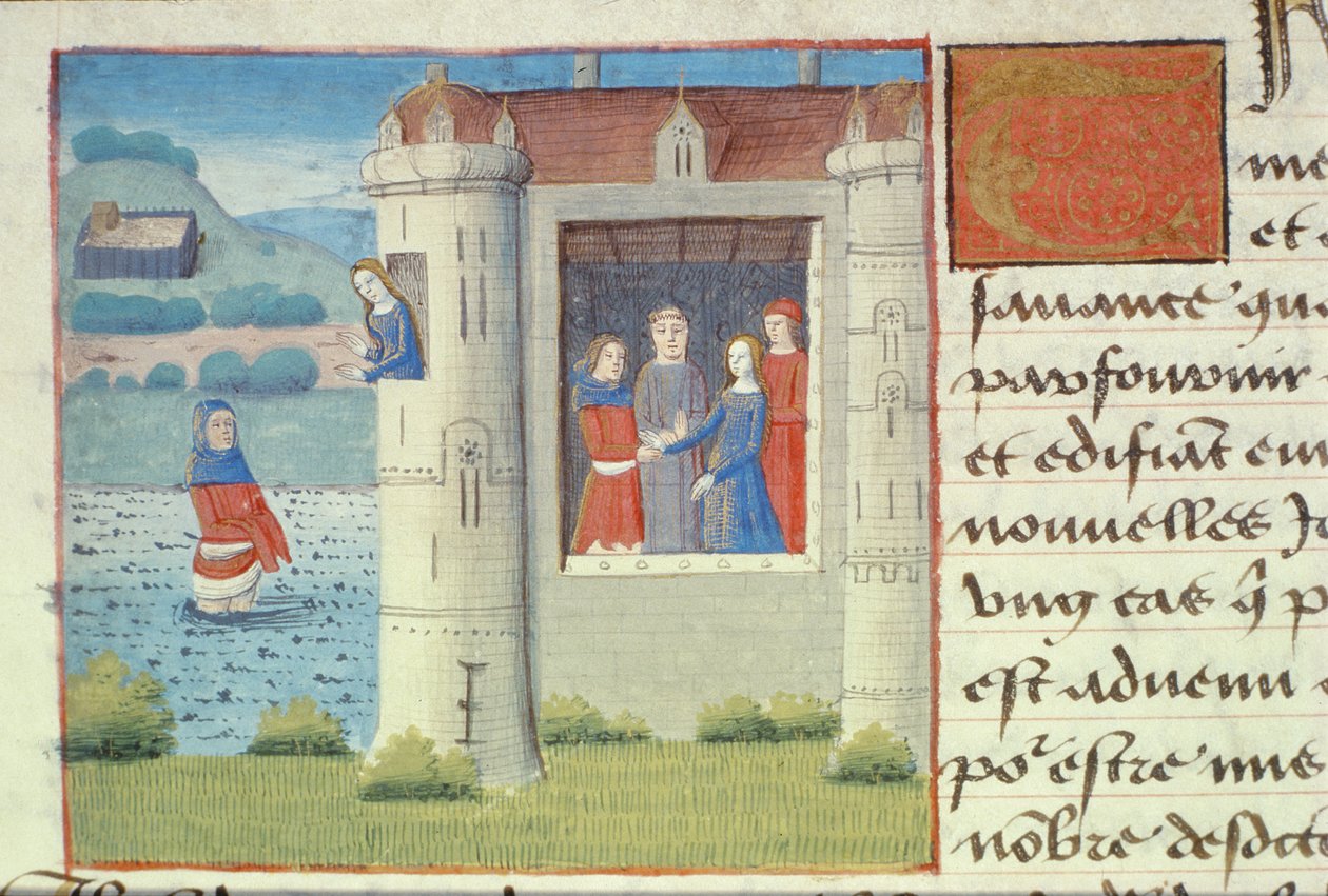Ms Hunter 252 f.127v Avioliitto, Les Cent Nouvelles Nouvelles, 1462 tekijältä French School