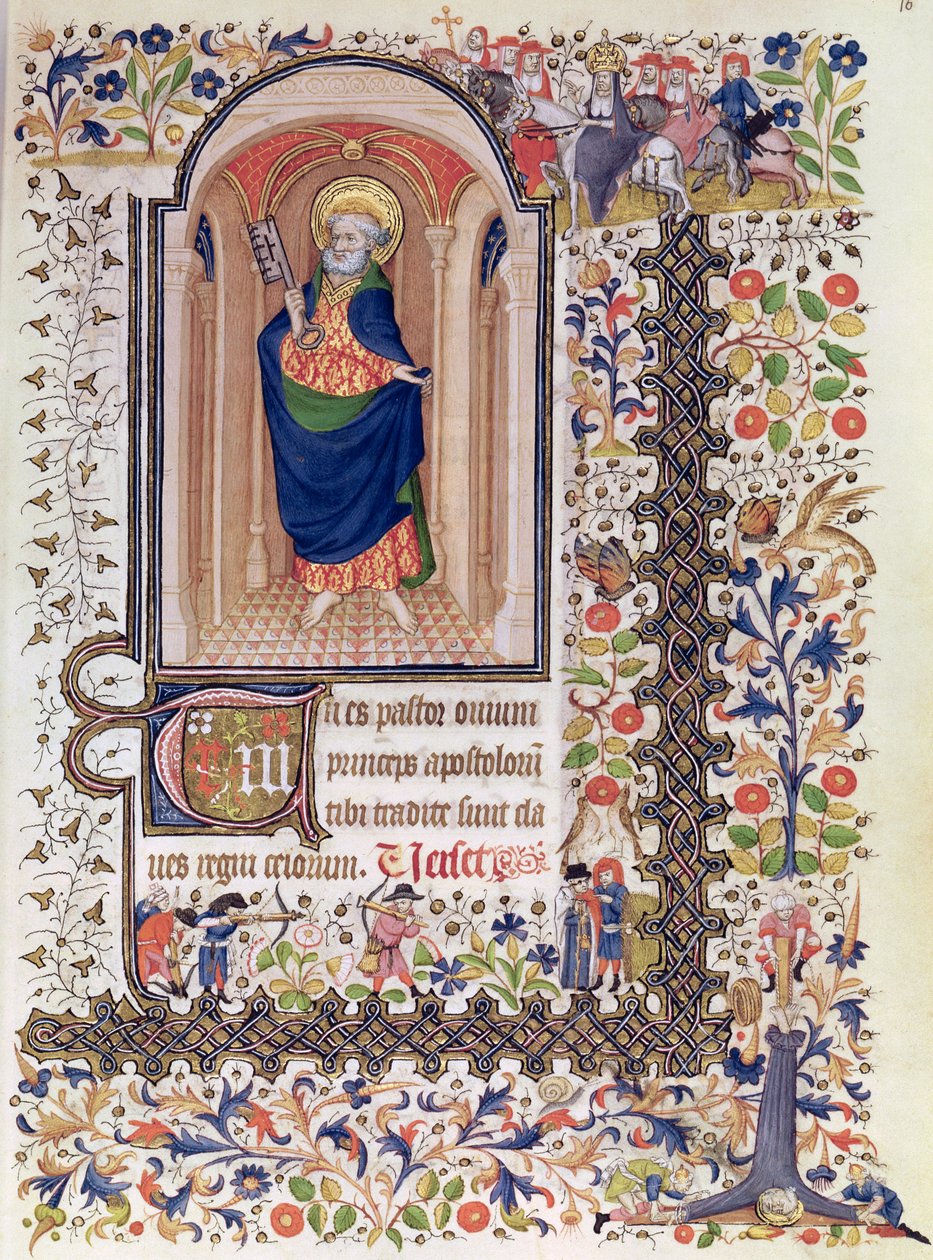 Ms Lat 156b Fol.167 St. Peter, Marguerite dOrleansista, n. 1426 tekijältä French School