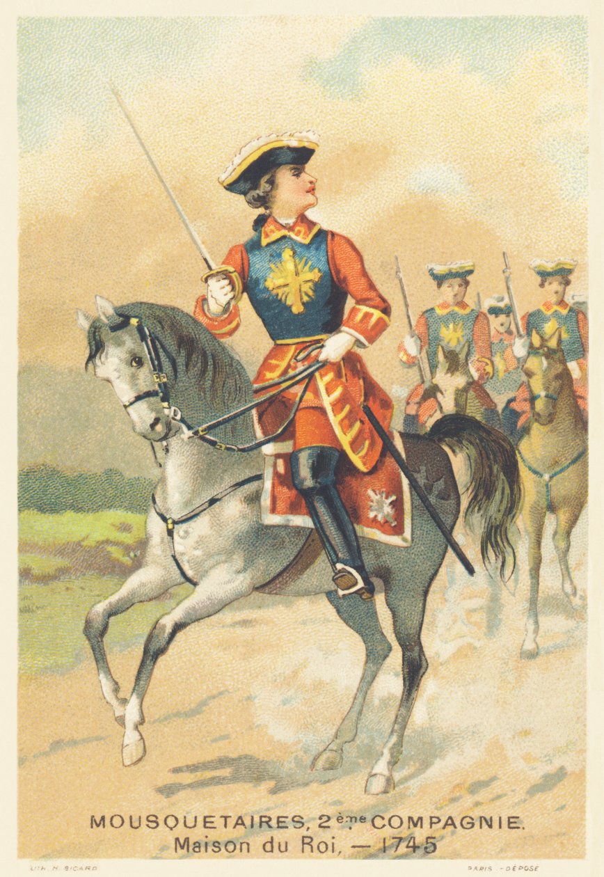 Muskettisoturit, 2. komppania, Kuninkaan talo vuonna 1745 tekijältä French School